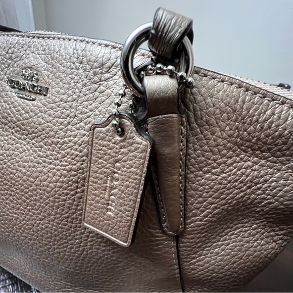 Coach Mini Metallic F29639 Brown Leather Tote Bag.In perfect condition - Picture 7 of 8